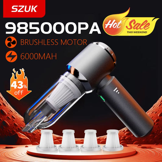 Car Vacuum Cleaner Portable Wireless Strong Suction