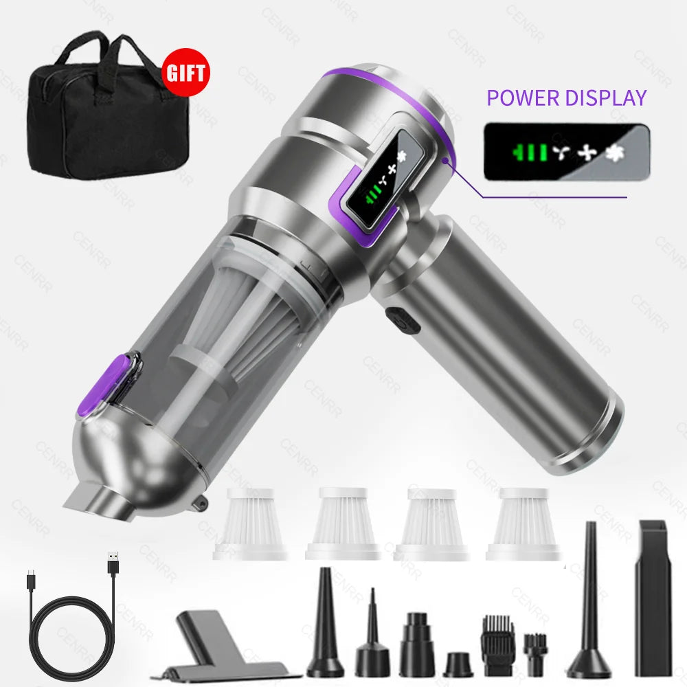 Mini Car Vacuum Cleaner  Cordless Powerful Portable