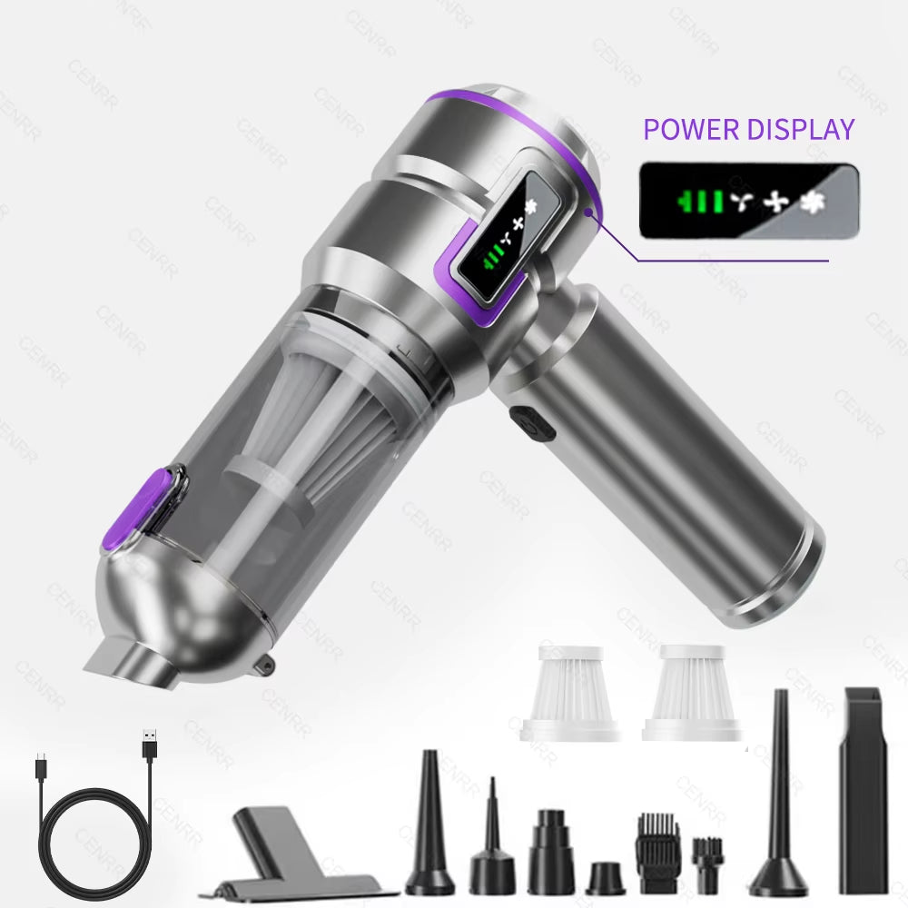 Mini Car Vacuum Cleaner  Cordless Powerful Portable